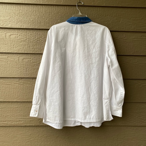 CHRISTMAS PATCHWORK SHIRT Holiday Blouse Women Button-Down 2X Cute - Picture 2 of 16